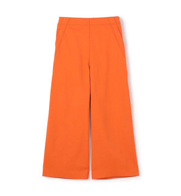 MACPHEE「コットンレーヨンストレッチ セミワイドクロップドパンツ」|その他|27 オレンジ