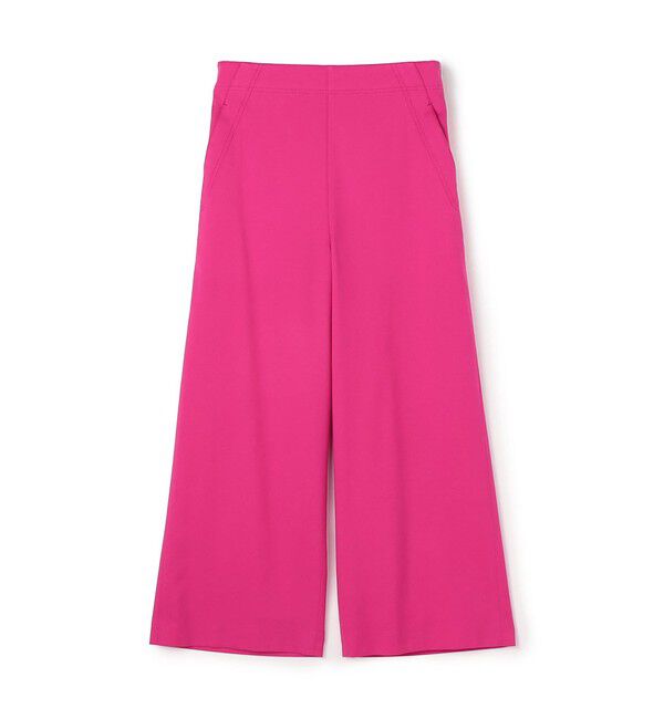 MACPHEE「コットンレーヨンストレッチ セミワイドクロップドパンツ」|その他|33 ピンク