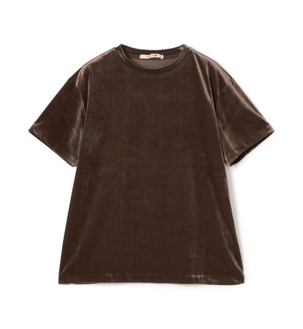 BACCA「inner piece ベロアジャージーTシャツ」|Tシャツ・カットソー|49 ダークブラウン
