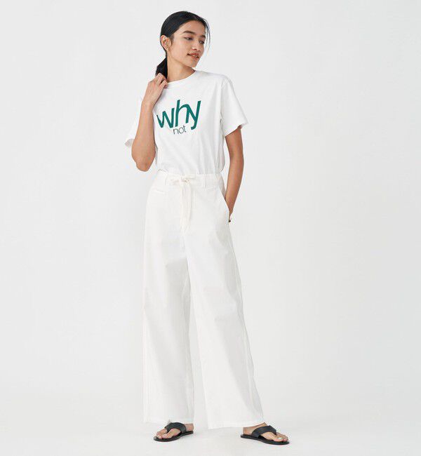 MACPHEE「コットンサージ ワイドパンツ」|その他|