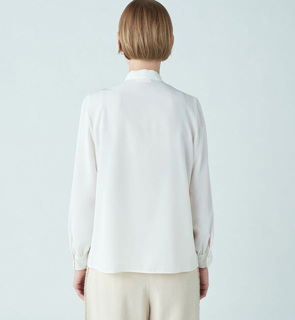 Ballsey「クリアデシン フリルボウタイブラウス」|シャツ・ブラウス|