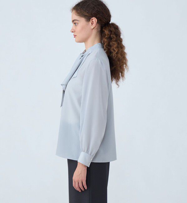 Ballsey「クリアデシン フリルボウタイブラウス」|シャツ・ブラウス|