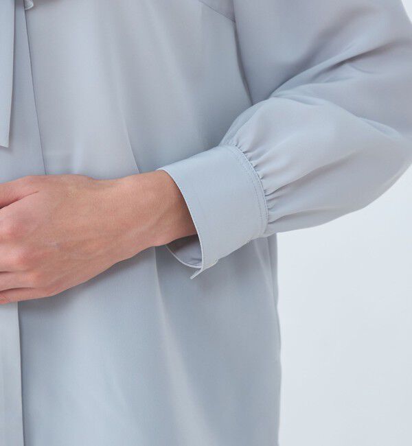 Ballsey「クリアデシン フリルボウタイブラウス」|シャツ・ブラウス|