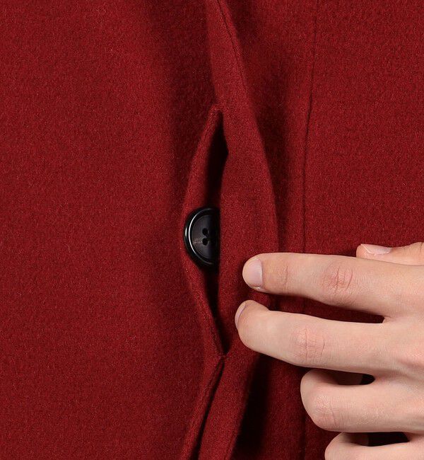 TOMORROWLAND MENS「Super170'sウール リバーメルトン ステンカラーコート」|ステンカラーコート|