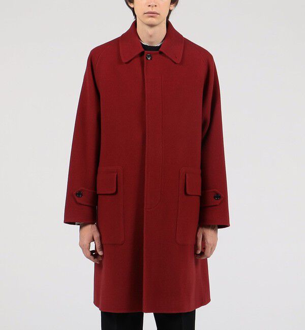 TOMORROWLAND MENS「Super170'sウール リバーメルトン ステンカラーコート」|ステンカラーコート|