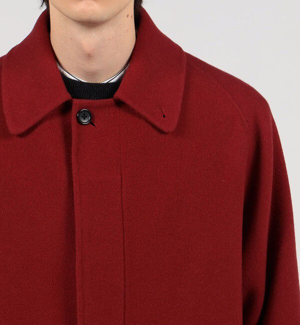 TOMORROWLAND MENS「Super170'sウール リバーメルトン ステンカラーコート」|ステンカラーコート|