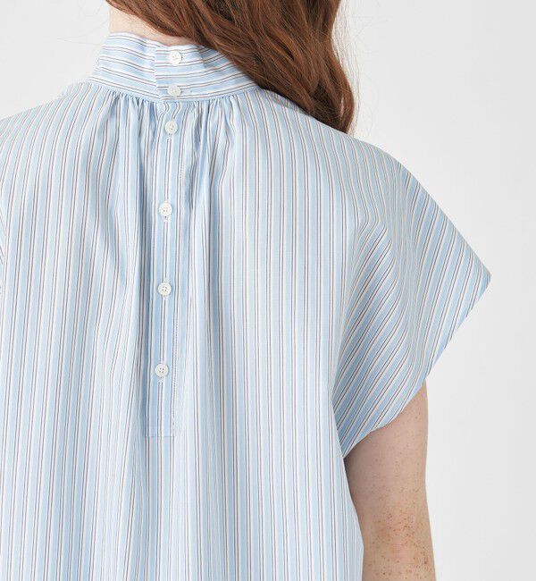 MACPHEE「コットンブロード ハイネックシャツ」|シャツ・ブラウス|