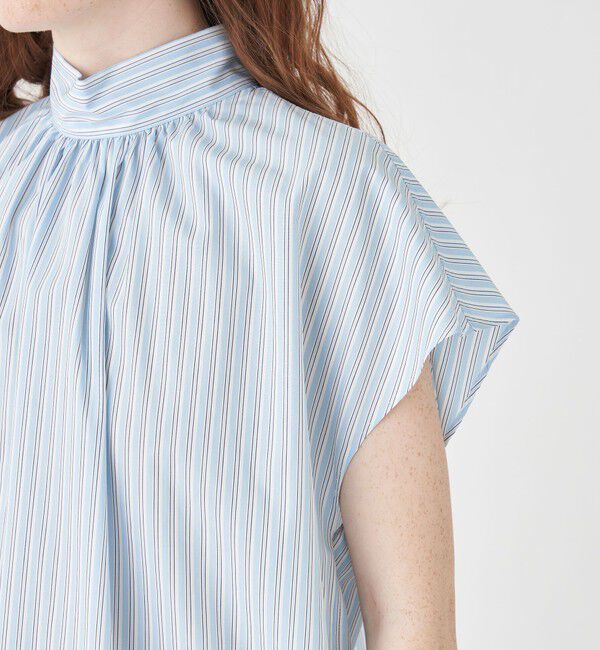 MACPHEE「コットンブロード ハイネックシャツ」|シャツ・ブラウス|