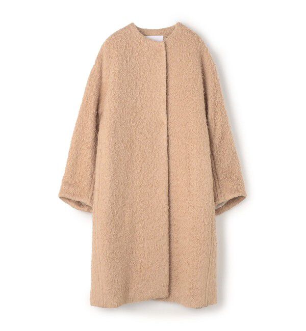 Ballsey「Flora クルーネックコート」|ノーカラーコート|