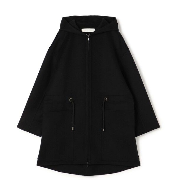 GALERIE VIE「ダブルフェイス フーデットコート」|ミリタリー・モッズコート|19 ブラック