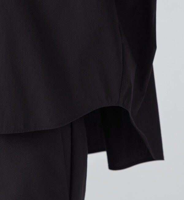 TOMORROWLAND collection「ブラックコンビネーション フリルブラウス」|シャツ・ブラウス|