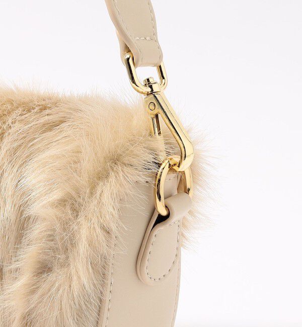 TOMORROWLAND GOODS「TOMORROWLAND フラップ フェイクファーバッグ」|ショルダー・メッセンジャー|