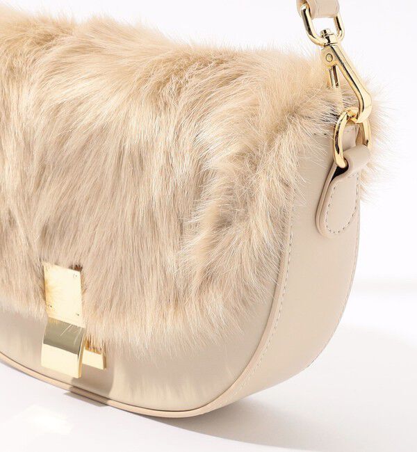 TOMORROWLAND GOODS「TOMORROWLAND フラップ フェイクファーバッグ」|ショルダー・メッセンジャー|