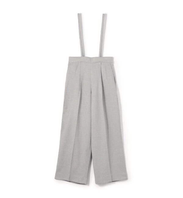 Ballsey「ライトファンシーツイード サスペンダーワイドパンツ」|その他|15 グレー
