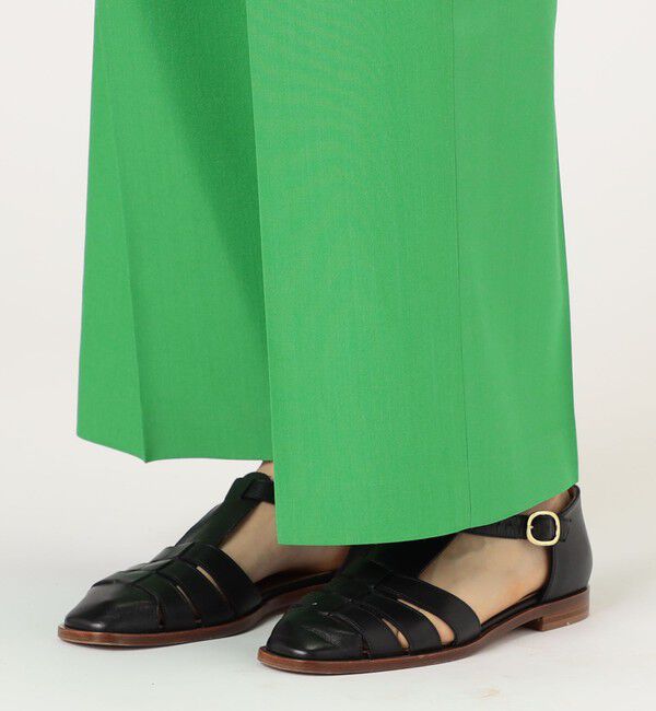 MACPHEE「ウールレーヨンツイル タックワイドパンツ」|スラックス|