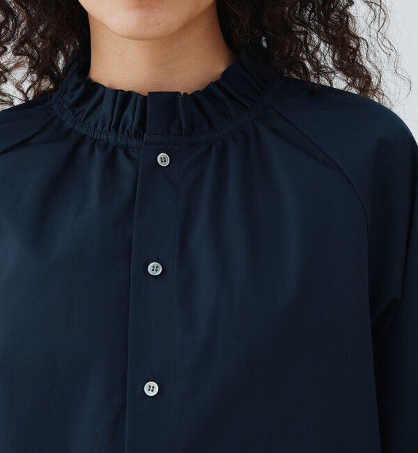 GALERIE VIE「クラシックポプリン ギャザーブラウス」|シャツ・ブラウス|