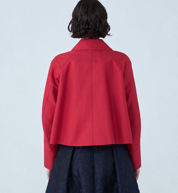 TOMORROWLAND collection「コットンシルクグログラン トラペーズワークジャケット」|ブルゾン・スタジャン|