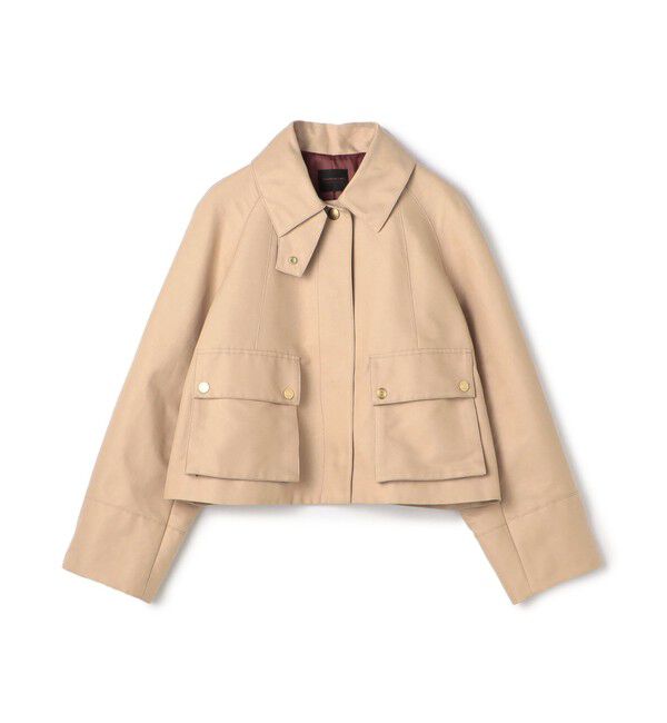TOMORROWLAND collection「コットンシルクグログラン トラペーズワークジャケット」|ブルゾン・スタジャン|43 ベージュ