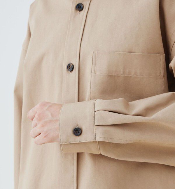 GALERIE VIE「ドライコットンギャバジン オーバーシャツブルゾン」|ブルゾン・スタジャン|