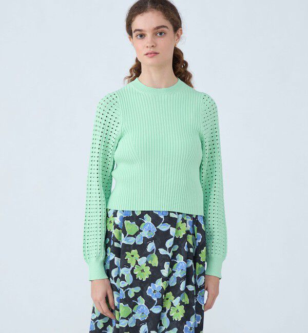 Ballsey「レーヨンストレッチ クルーネックプルオーバー」|ニット・セーター|