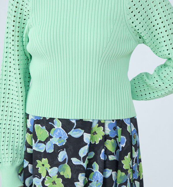 Ballsey「レーヨンストレッチ クルーネックプルオーバー」|ニット・セーター|