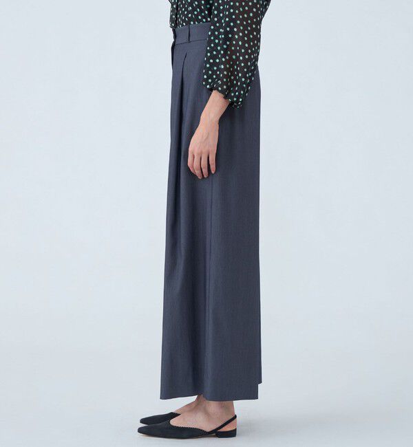 Ballsey「セルロースツイル タックワイドパンツ」|その他|