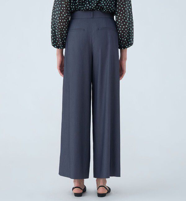 Ballsey「セルロースツイル タックワイドパンツ」|その他|