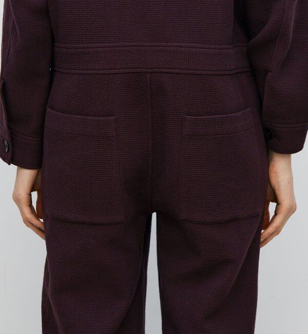 BACCA「ワッフルクロス リラックスジャンプスーツ」|オールインワン|