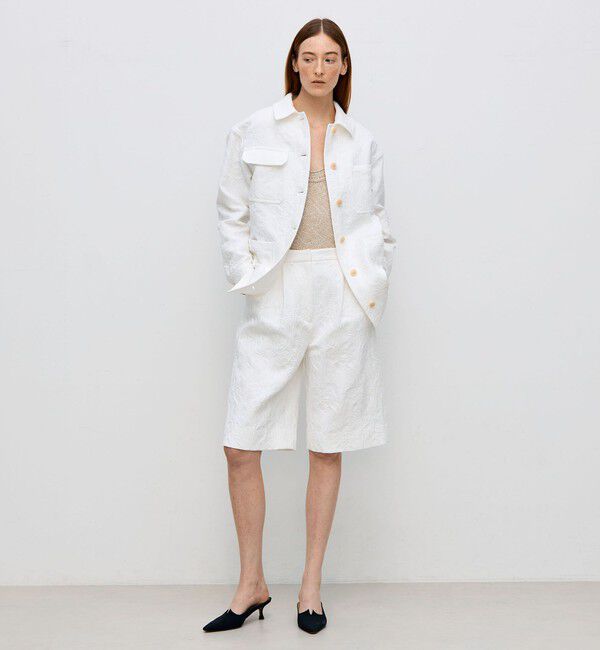 BACCA「コットンリネンジャガード サファリジャケット」|その他|