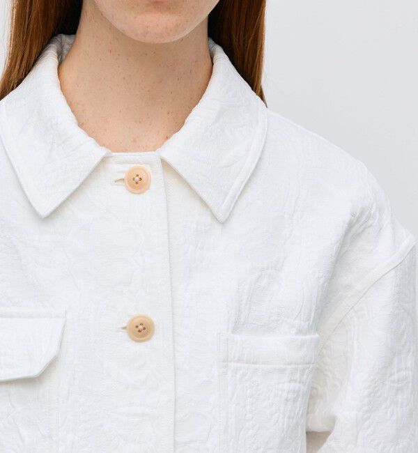 BACCA「コットンリネンジャガード サファリジャケット」|その他|