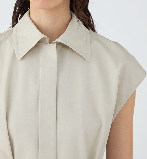 TOMORROWLAND collection「コットンギャバジン ワイドカラージレ」|ベスト・ジレ|