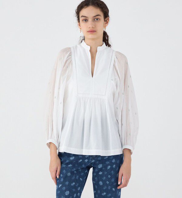 TOMORROWLAND BUYING WEAR「【別注】ne Quittez pas BLACK POPLIN ORGANZEシャツ」|シャツ・ブラウス|