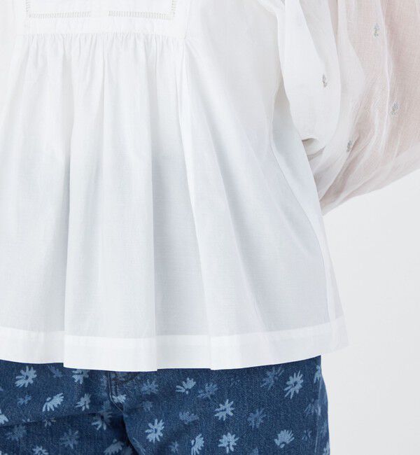 TOMORROWLAND BUYING WEAR「【別注】ne Quittez pas BLACK POPLIN ORGANZEシャツ」|シャツ・ブラウス|