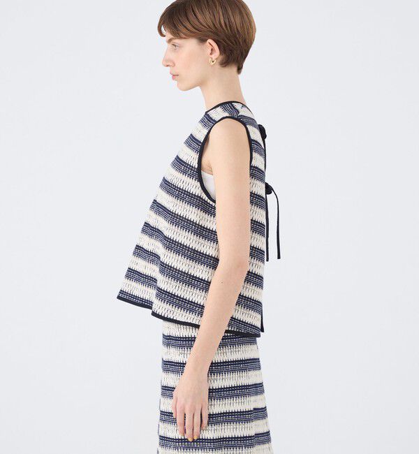 TOMORROWLAND collection「クロッシュボーダー フロンタブルトップス」|シャツ・ブラウス|