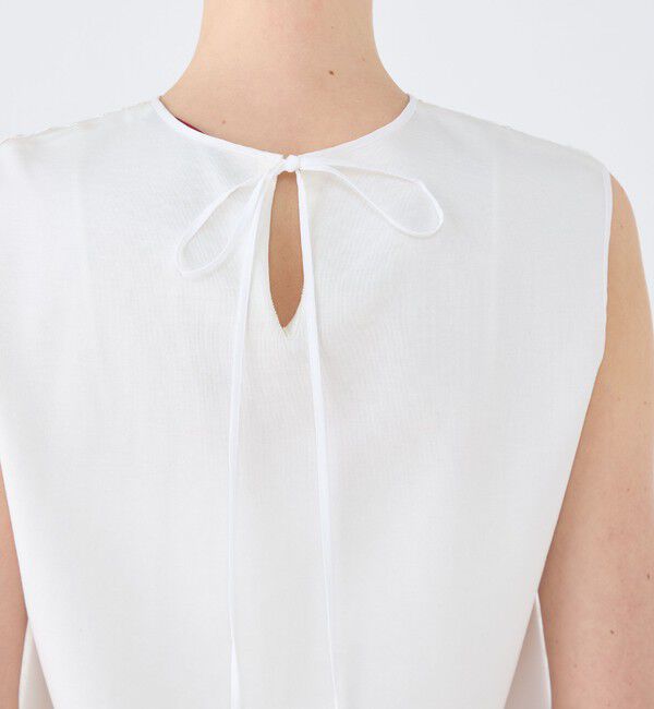 TOMORROWLAND collection「ミッシェルエンブロイダリー ノースリーブブラウス」|シャツ・ブラウス|