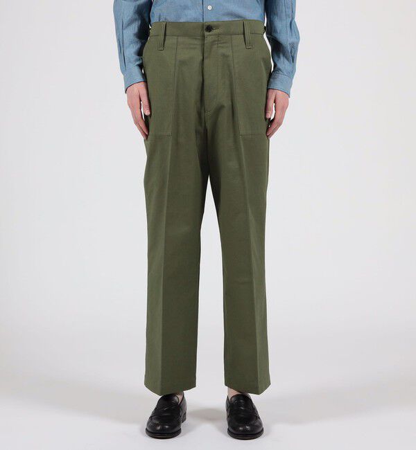 TOMORROWLAND MENS「コットンツイル ベイカーパンツ」|チノ|