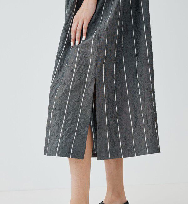 GALERIE VIE「 ワッシャーブロード ドロップショルダーシャツワンピース」|ワンピース|