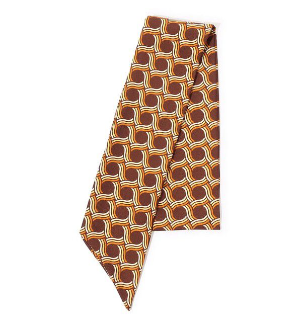 TOMORROWLAND GOODS「TOMORROWLAND シルクスカーフ」|バンダナ・スカーフ|46 ブラウン系