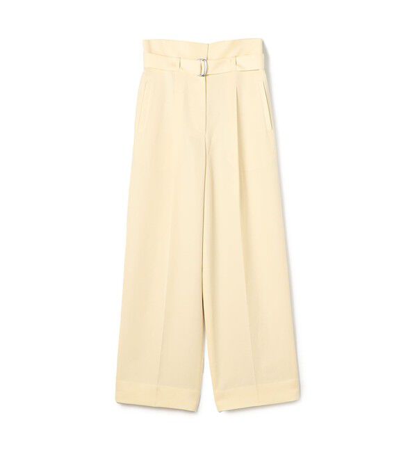 Ballsey「セルロースツイル ハイウエストテーパードパンツ」|その他|41 ライトベージュ