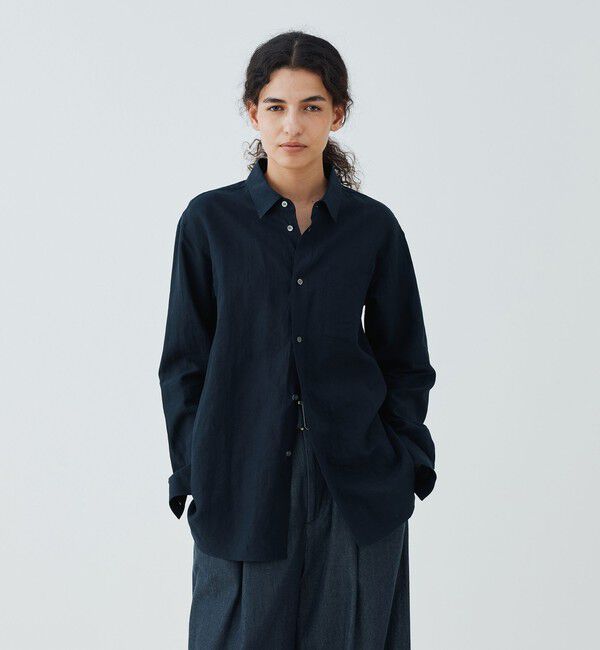GALERIE VIE「リネン レギュラーカラーシャツ」|シャツ・ブラウス|