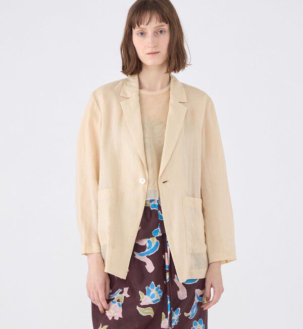 MACPHEE「ラミーソリッド シングルジャケット」|テーラードジャケット|