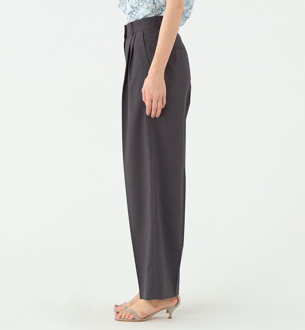 TOMORROWLAND collection「エクストラファインポリエステルトロピカル タックワイドパンツ」|その他|