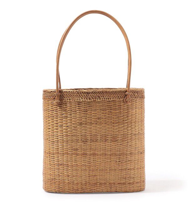 TOMORROWLAND GOODS「BALI WERKSTATTE Tube Ate Bag」|かごバッグ|43 ベージュ