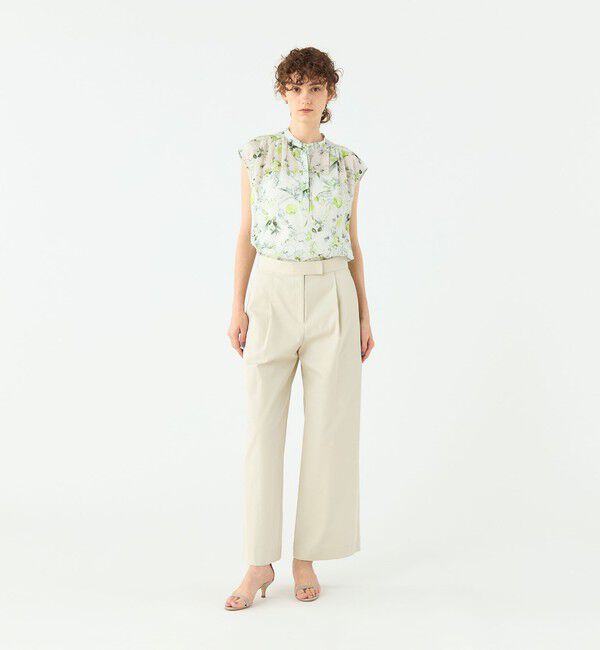 TOMORROWLAND collection「アップルフラワープリント ショルダーギャザーブラウス」|シャツ・ブラウス|