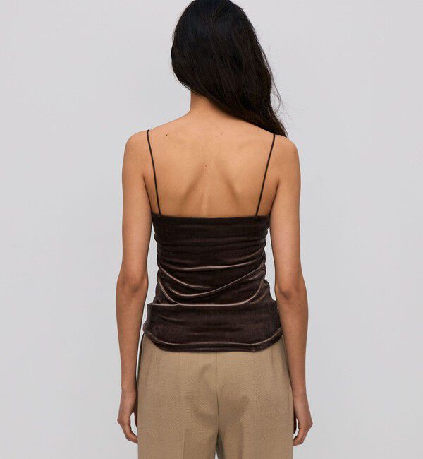 BACCA「inner piece ベロアジャージー カップインキャミソール」|Tシャツ・カットソー|