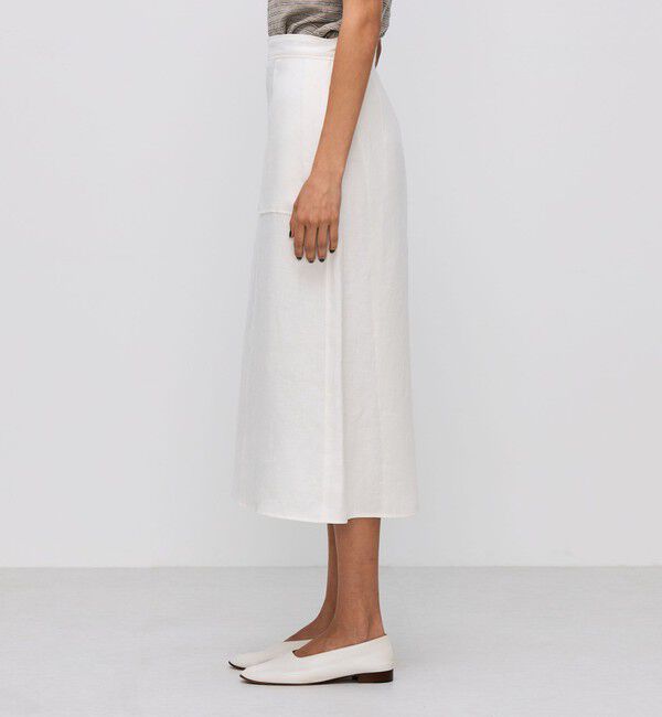 BACCA「リネンツイル エプロンスカート」|スカート|