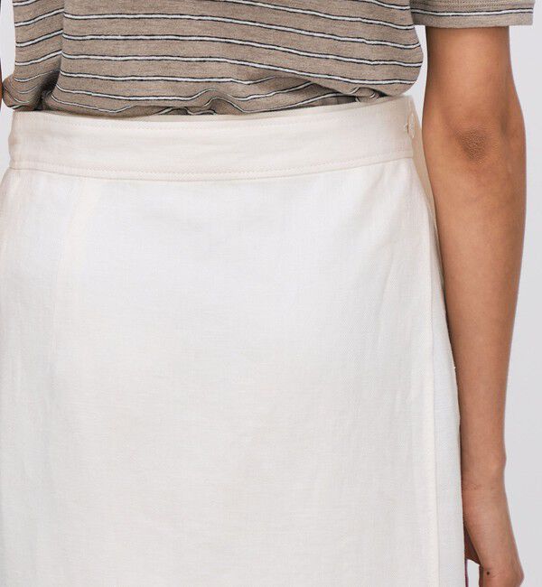 BACCA「リネンツイル エプロンスカート」|スカート|