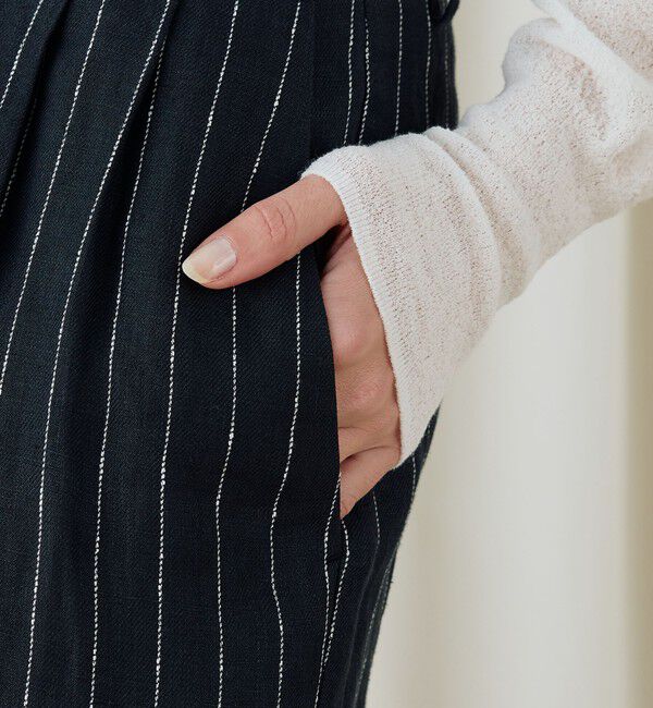 DES PRES「ヘンプツイルストライプワイドパンツ」|その他|