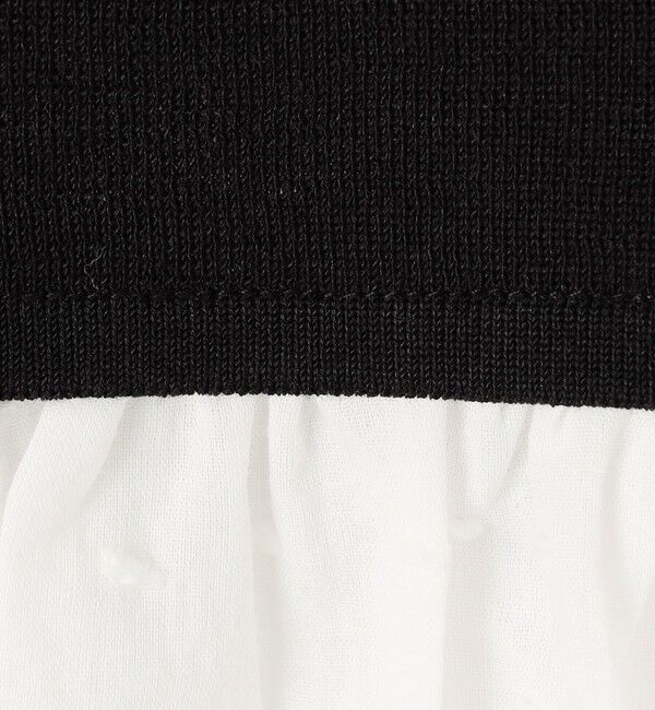 Ballsey「マテリアルコンビ ペプラムプルオーバー」|ニット・セーター|