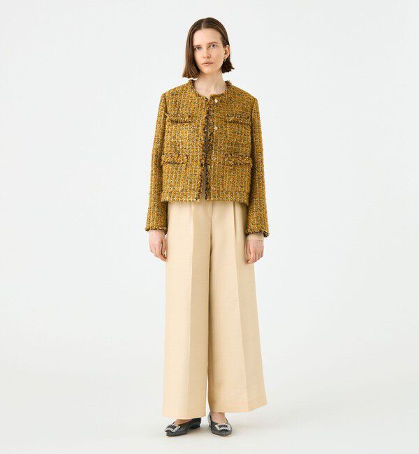 Ballsey「Laura フリンジ4ポケットジャケット」|ノーカラージャケット|